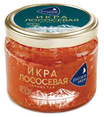 Икра Лососевая зернистая ст/б 210г/Русское море