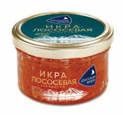 Икра Лососевая зернистая ст/б 160г/Русское море