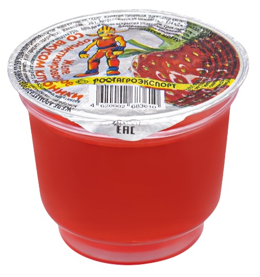 Желе Клубника 125г. РОСТАГРОЭКСПОРТ