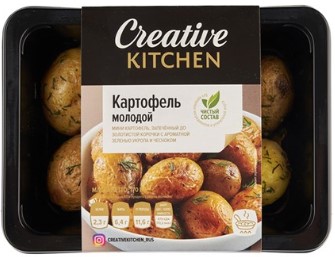 Картофель молодой запечённый 170г/Creative Kitchen