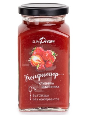 Конфитюр без сахара Клубнично-Земляничный 300г/TM Slim Dream