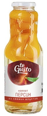 Компот из персика 1л/Te Gusto