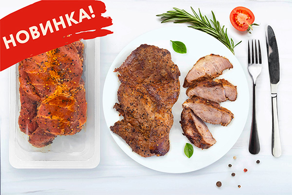 НОВИНКА - СТЕЙК ИЗ ШЕЙКИ В ОРИГИНАЛЬНОМ МАРИНАДЕ НОВИНКА - СТЕЙК ИЗ ШЕЙКИ В ОРИГИНАЛЬНОМ МАРИНАДЕ