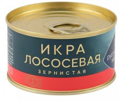 Икра Лососевая зернистая ж/б 140г/Русское море