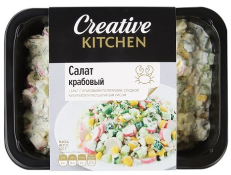 Салат Крабовый 400г/Creative Kitchen