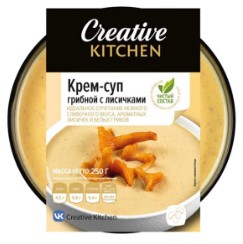 Крем-суп грибной с лисичками 250г/Creative Kitchen