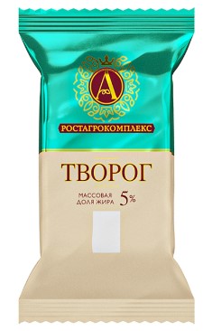 Творог 5% 180г. А. РОСТАГРОКОМПЛЕКС
