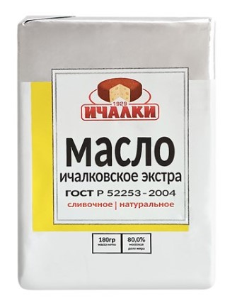 Масло "Ичалковское Экстра" 80% 180г