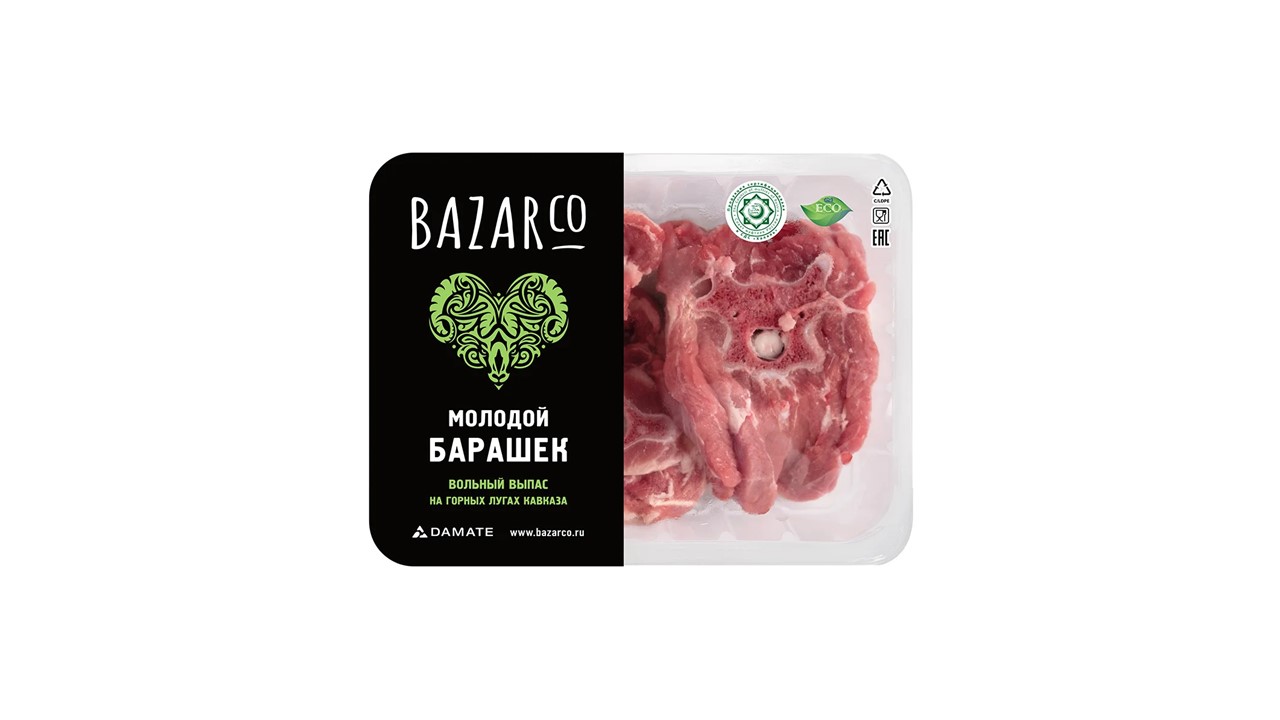 Стейк из бараньей шеи охл. (вес.) BAZARCo купить в Москве в магазине  Вкусные колбасы