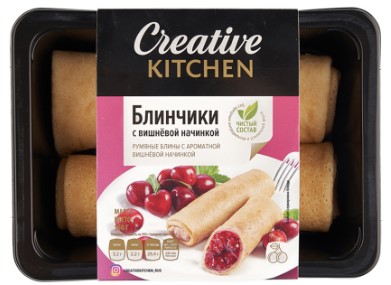Блинчики с вишневой начинкой 160г/Creative Kitchen