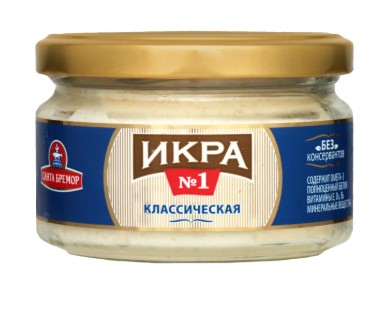 Икра деликатесная "Классическая" 180г/Санта Бремор