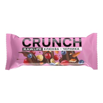 Ореховый батончик CRUNCH Choco "Клюква-Черника" 40гр/R.A.W. LIFE
