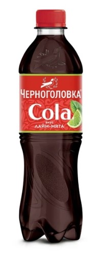 Лимонад Кола Лайм-мята ПЭТ 0,5л/ЧЕРНОГОЛОВКА