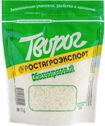 Творог обезжиренный 230г. дойпак РОСТАГРОЭКСПОРТ