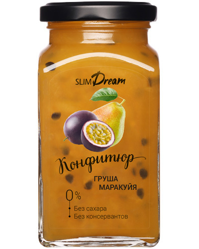 Конфитюр без сахара из Маракуйи 300г/TM Slim Dream