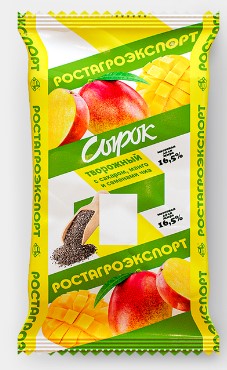 Сырок твор. МАНГО/ЧИА 16,5% 90г. РОСТАГРОЭКСПОРТ