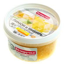 Лимон и имбирь протертые с сахаром 200г/Белоручка