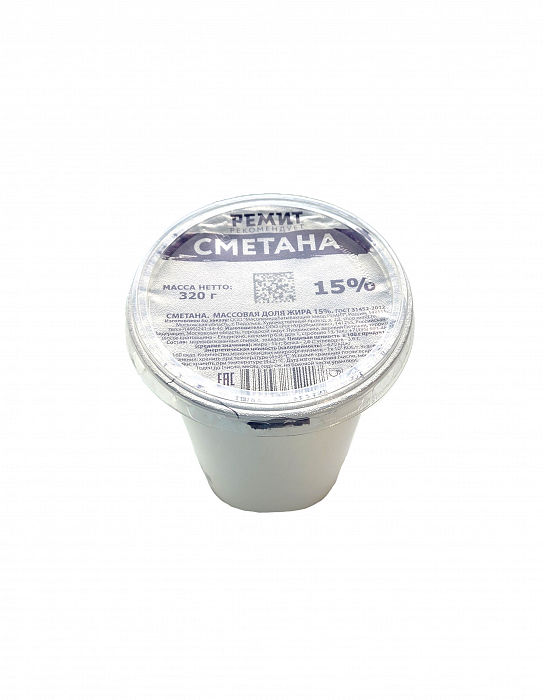 Сметана 15%, 320г