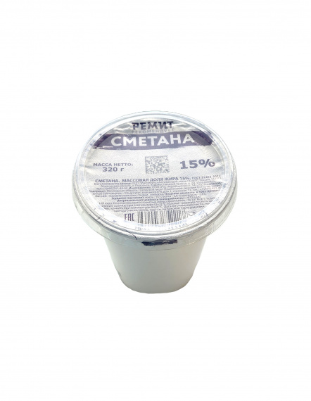 Сметана 15%, 320г