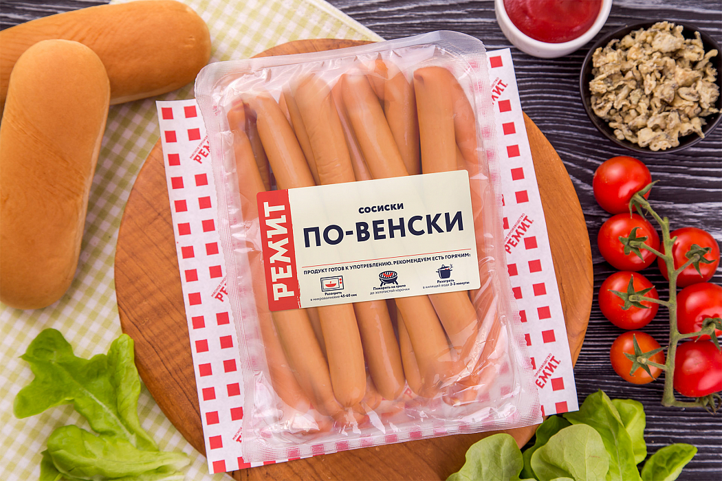 Сосиски По-венски н/о гмс (1 кг. вес.)