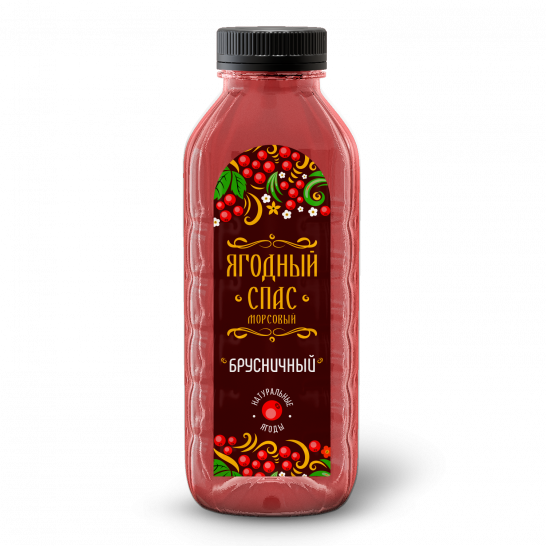 Напиток брусничный Ягодный Спас 0,5л