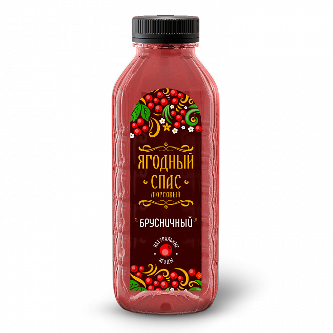 Напиток брусничный Ягодный Спас 0,5л