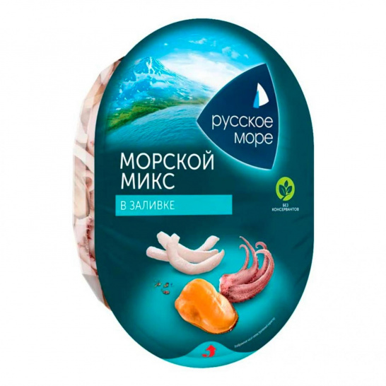 Коктейль из морепродуктов в заливке Классик 180г/Русское море
