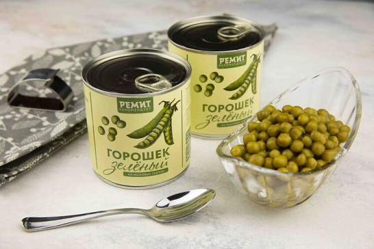 Горошек зелёный консервированный, 400 г