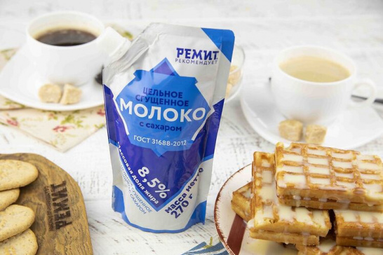 Молоко цельное сгущенное с сахаром 8,5% ГОСТ, 270 г