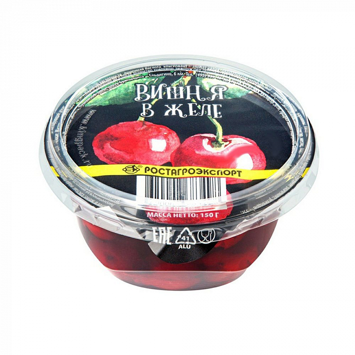 Желе с фруктами Вишня 150г. РОСТАГРОЭКСПОРТ