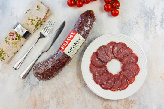 Колбаса сырокопченая «Бургундская»