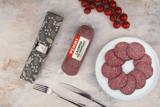 Колбаса Салями По-немецки с/к в/у (1/2 батона)