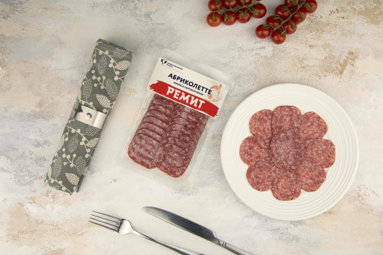 Нарезка колбаса сырокопченая «Абриколетте», 70 г