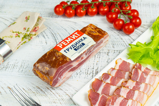 Грудинка сырокопченая бескостная свиная