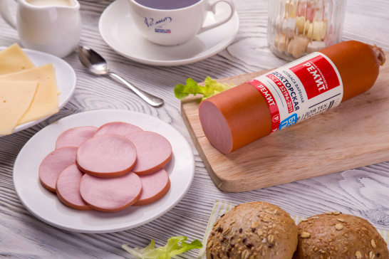 Колбаса вареная «Докторская» ГОСТ 1/2 батона (в кругах)