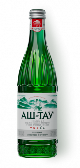 Вода минеральная лечебно-столовая питьевая Аш-Тау 1л ПЭТ