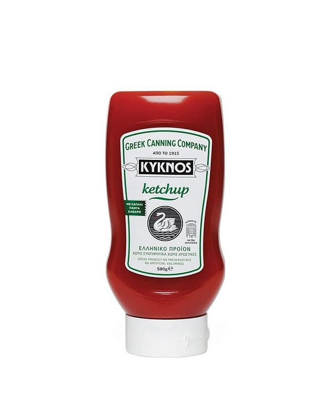Кетчуп томатный KYKNOS 560 г пластик