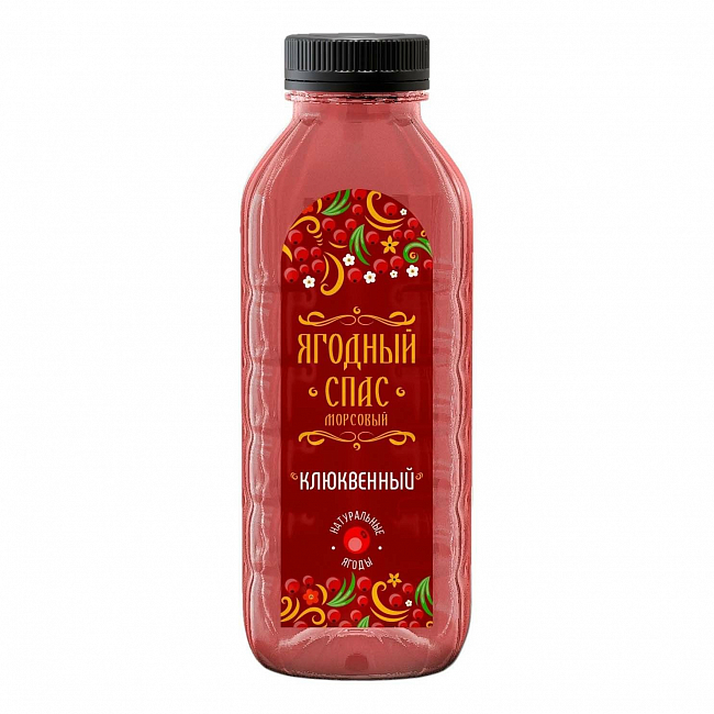 Напиток клюквенный Ягодный Спас 0,5л