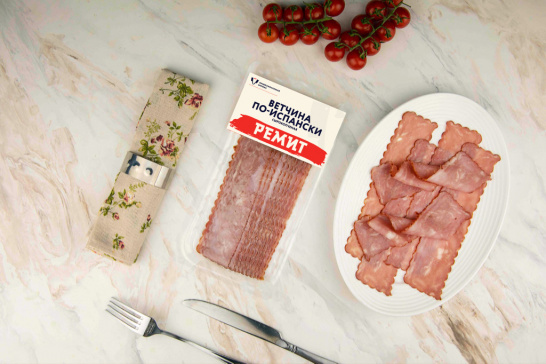 Нарезка ветчина сырокопченая «По-испански», 100г