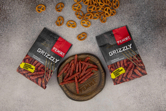 Колбаски сырокопченые «Grizzly», 40г