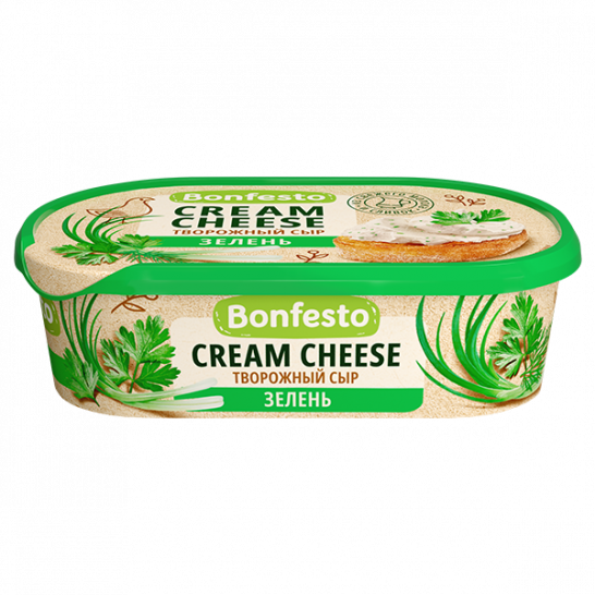 Сыр Кремчиз Зелень 65% 140гр. Bonfesto