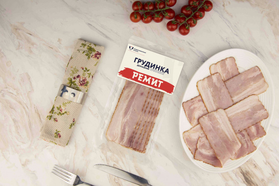 Нарезка грудинка варено-копченая «Домашняя», 150г