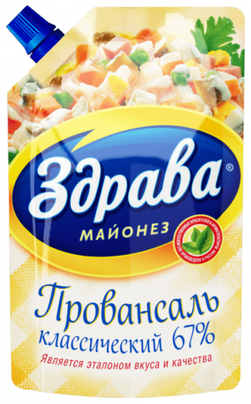 Майонез Здрава Провансаль 400гр