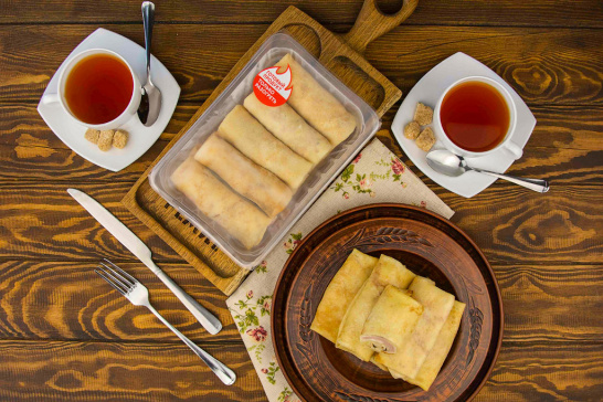 Блинчики с ветчиной и сыром замороженные, 500г