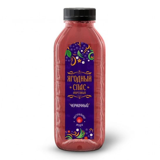 Напиток черничный Ягодный Спас 0,5л