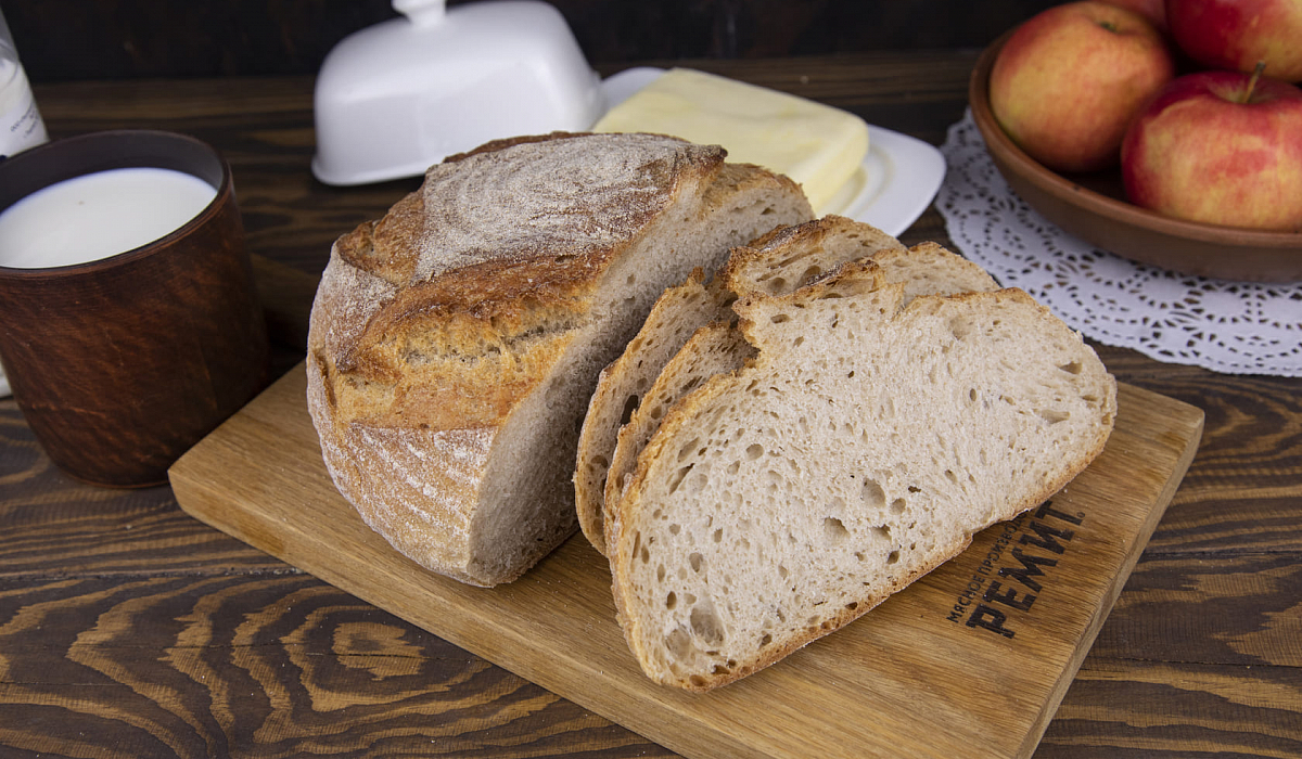 Домашний ржано пшеничный хлеб рецепт. Мясо и хлеб.