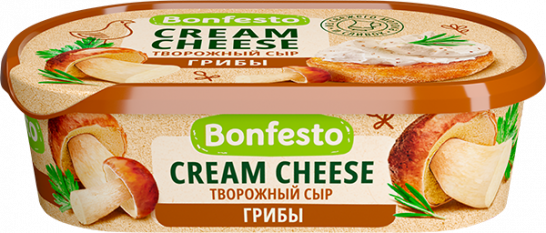 Сыр Кремчиз Грибы 65% 140гр. Bonfesto