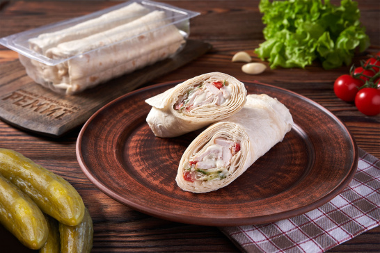Ролл с куриной грудкой охл. (шт. 440 г) ГМС