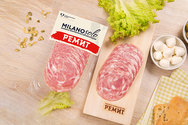 Нарезка колбаса Milanosolo с/к в/у (шт. 100 г)