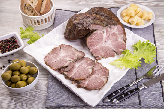 Шейка Домашняя запеченная мал. кус. в/у